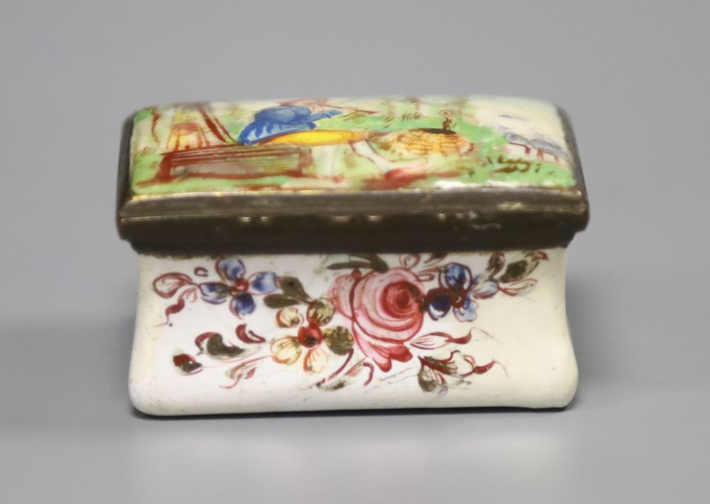 An early 19th century South Staffordshire enamel box